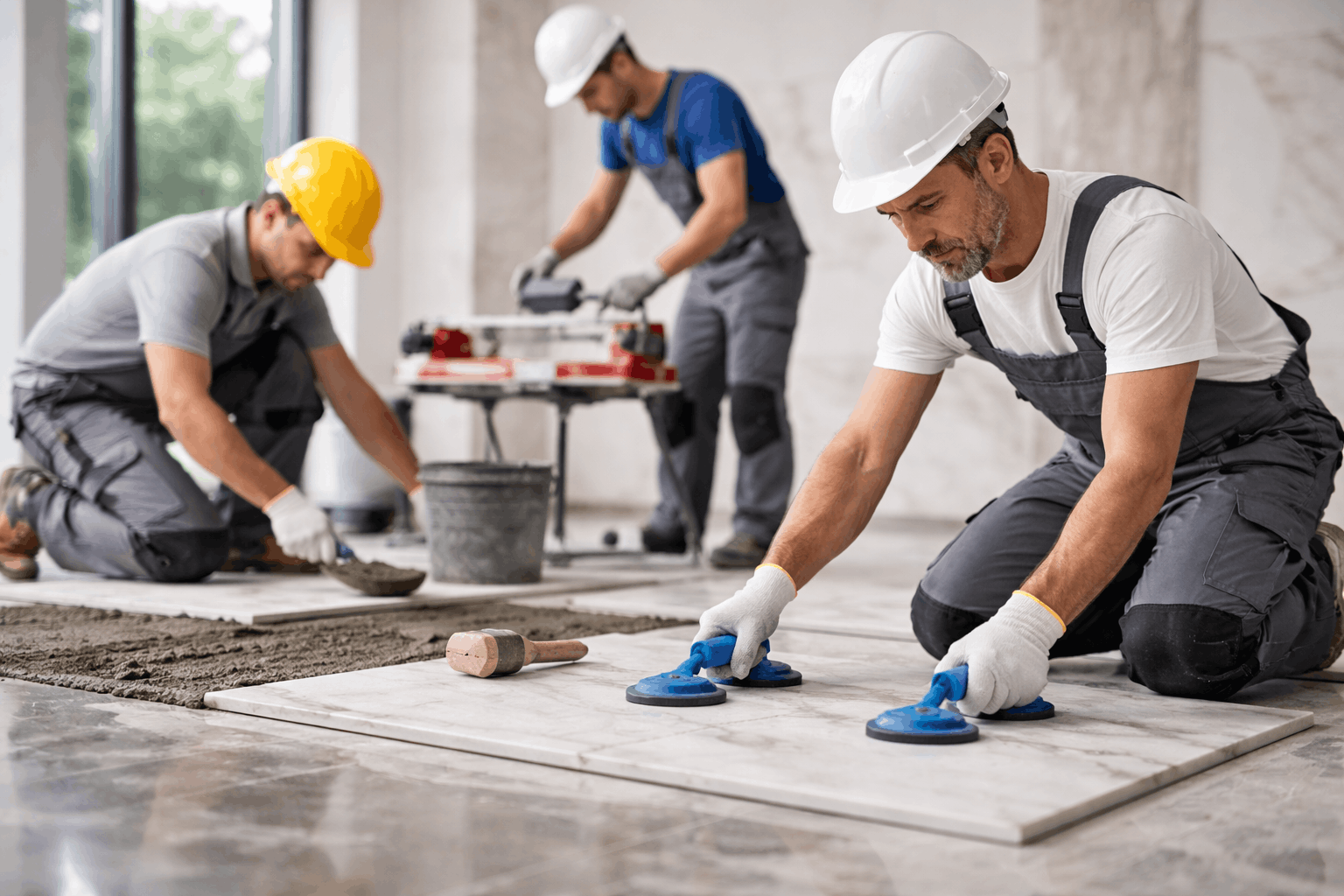 Masons, tilers, and marble installers
